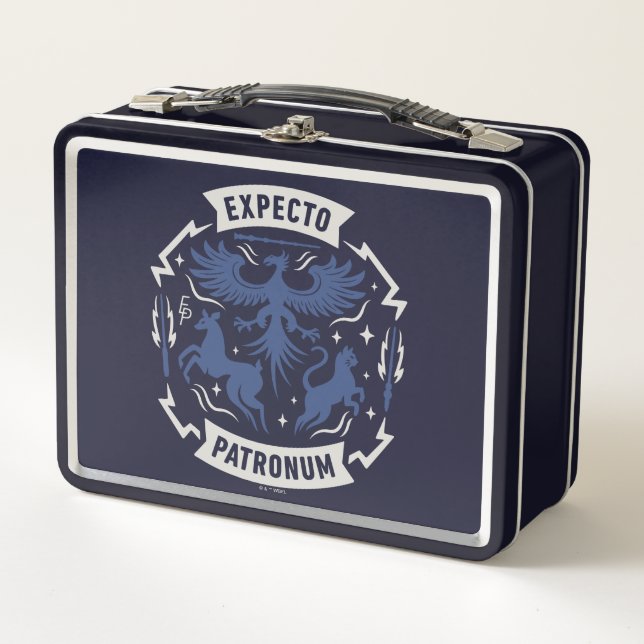 Lunch Box Expecto Patronum Graphisme Silhouette Vintage (Devant)