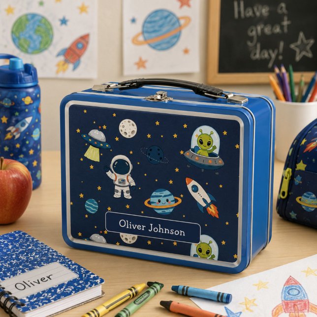 Lunch Box Explorateur spatial de fusée extraterrestre astron (Créateur téléchargé)