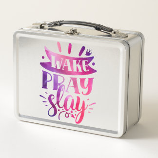 Lunch Box Exprimez-vous - Réveillez-vous Priez Tuez - Rose