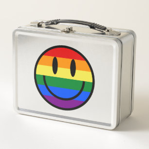 Lunch Box Face souriante arc-en-ciel