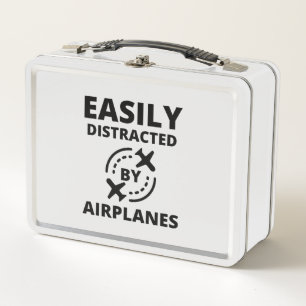 Lunch Box Facilement distrait par les avions amusant pilote