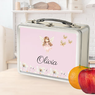 Lunch Box Fairy Cute Garden Enchanted Nom personnalisé