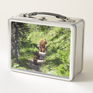 Lunch Box Famille d'ours brun