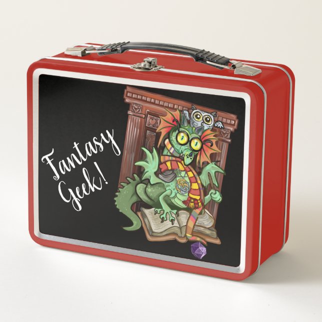 Lunch Box Fan Dragon "Geek Imaginaire !" (Devant)