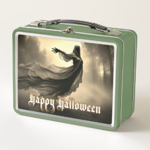 Lunch Box Fantôme noir féminin dans Hellscape - Halloween