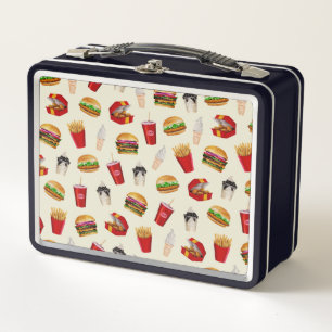 Lunch Box Fast Food Burgers, Fries, Sundaes