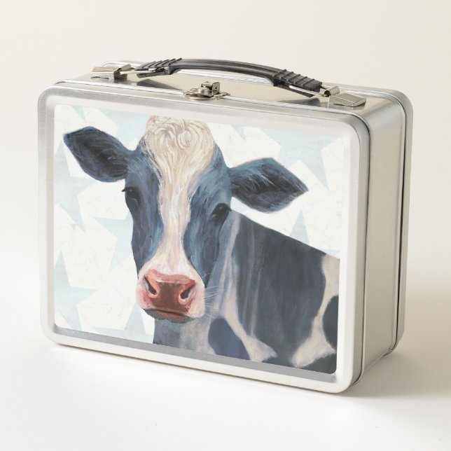Lunch Box Ferme patriotique - Vache (Devant)