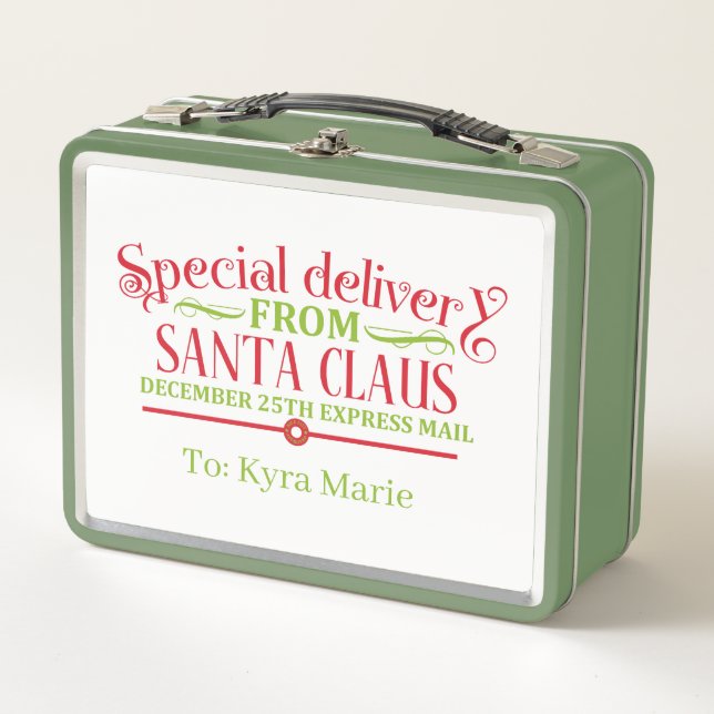 Lunch Box Festive Noël Père Noël express (Devant)