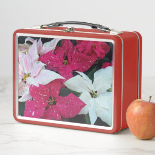 Lunch Box Festive vacances Poinsettias Floral