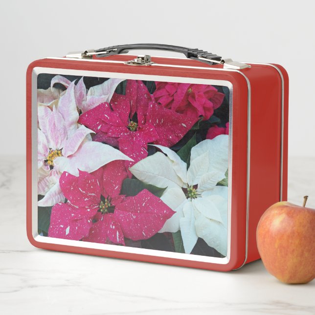 Lunch Box Festive vacances Poinsettias Floral (En situation)