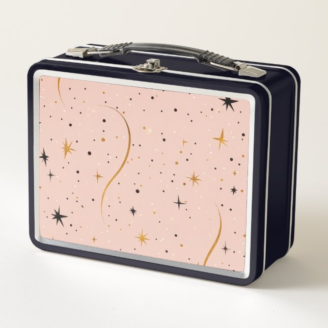 Lunch Box Fête étoilée - Boîte de rangement alimentaire avec (Devant)