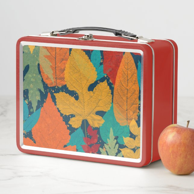 Lunch Box Feuilles d'automne (En situation)
