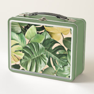 Lunch Box Feuilles florales/hawaïennes/tropicales