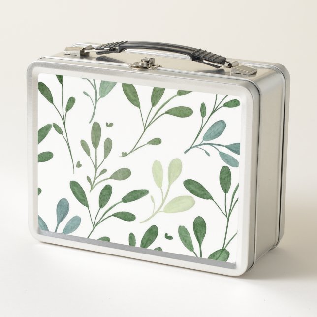Lunch Box Feuilles verts (Devant)