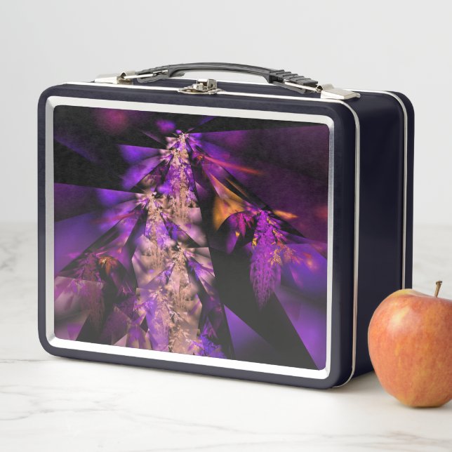 Lunch Box Feuilles violets (En situation)