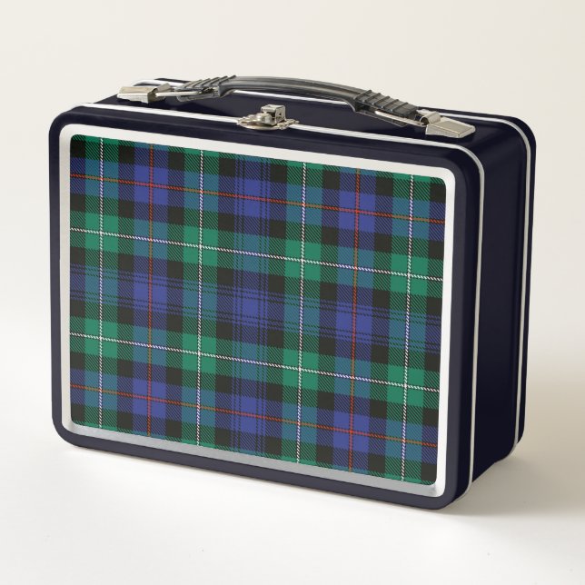 Lunch Box Fiambrera con estampado tartan (Devant)