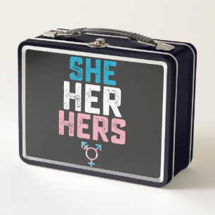 Lunch Box Fierté LGBT Elle Ses Siennes Trans Transgenre Pron