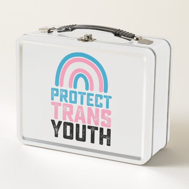 Lunch Box Fierté LGBT Protéger les jeunes transgenres trans (Devant)