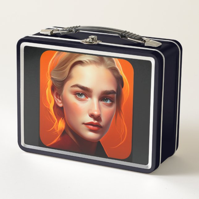 Lunch Box Fille aux yeux bleus (Devant)
