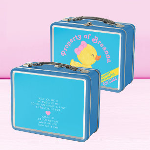Lunch Box Fille Canard en caoutchouc 1er Anniversaire heure