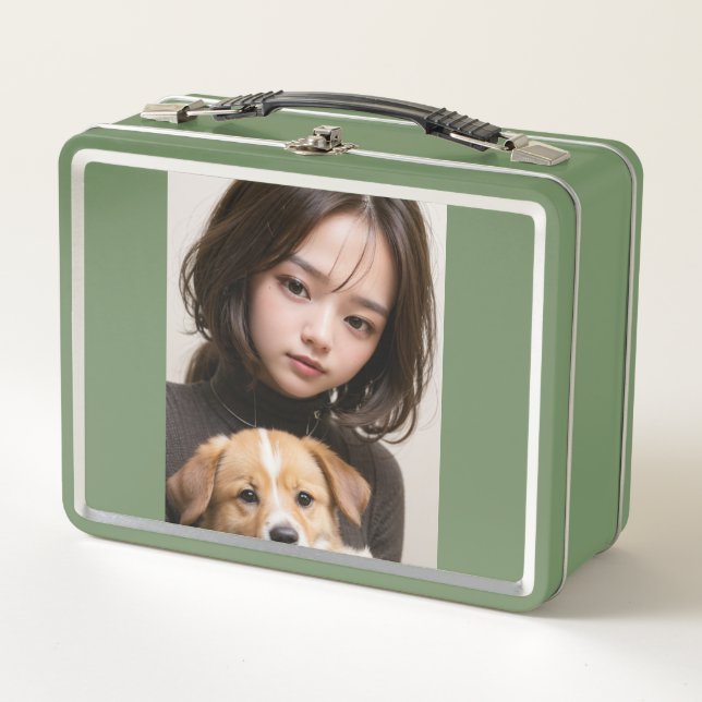 Lunch Box Fille et chien (Devant)