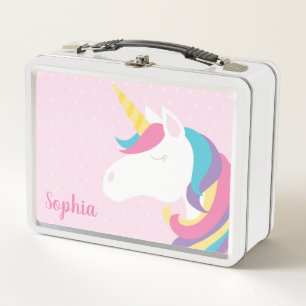 Lunch Box Fille personnalisée mignonne de point de polka de