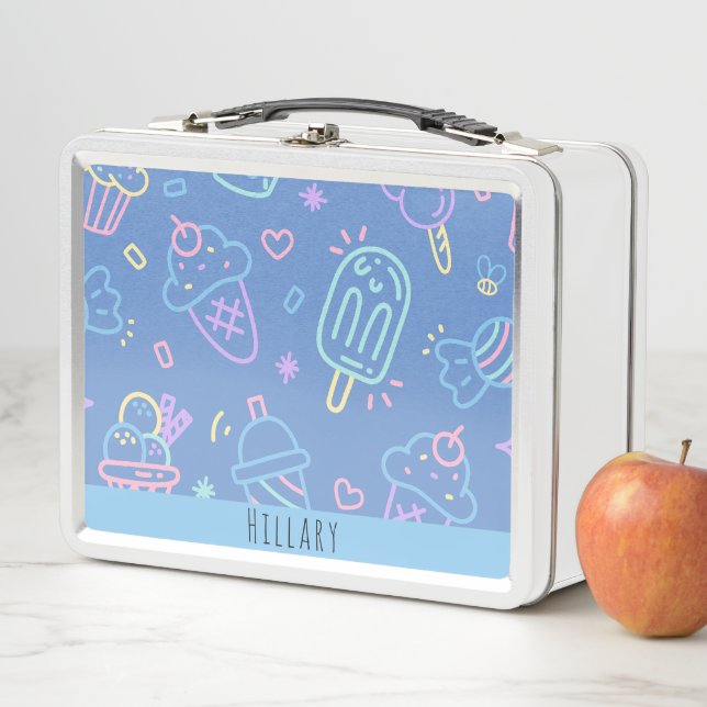Lunch Box Filles mignonnes Enfants Whimsical Modernes (En situation)