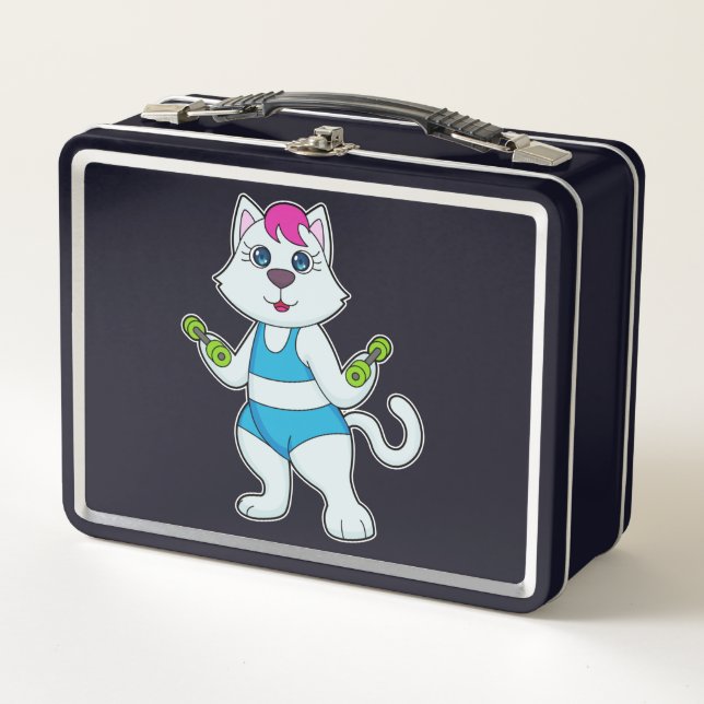 Lunch Box Fitness Cat Dumbbell (Devant)