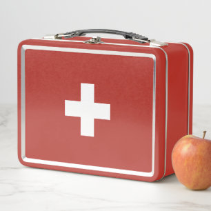 Lunch Box Flag of Switzerland - Suisse - Suisse - Svizzera