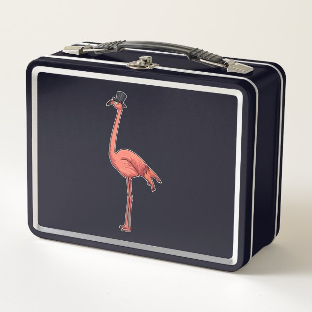 Lunch Box Flamant rose avec Casquette (Devant)