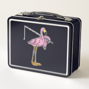 Lunch Box Flamant rose Pêche Pêcheur Pêcheur canne