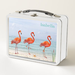 Lunch Box Flamants roses sur la plage