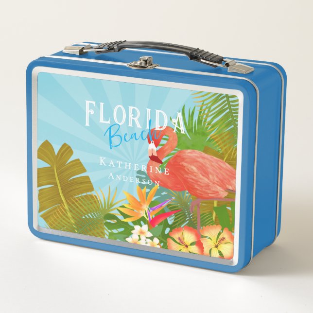 Lunch Box Flamingo Blue (Devant)