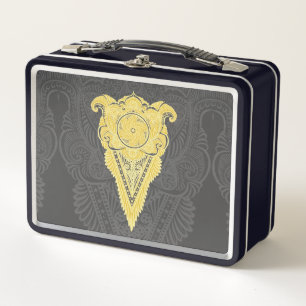 Lunch Box flamme dorée ornementale