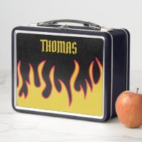 Flammes Jaune, Rouge et Noir Personnalisées