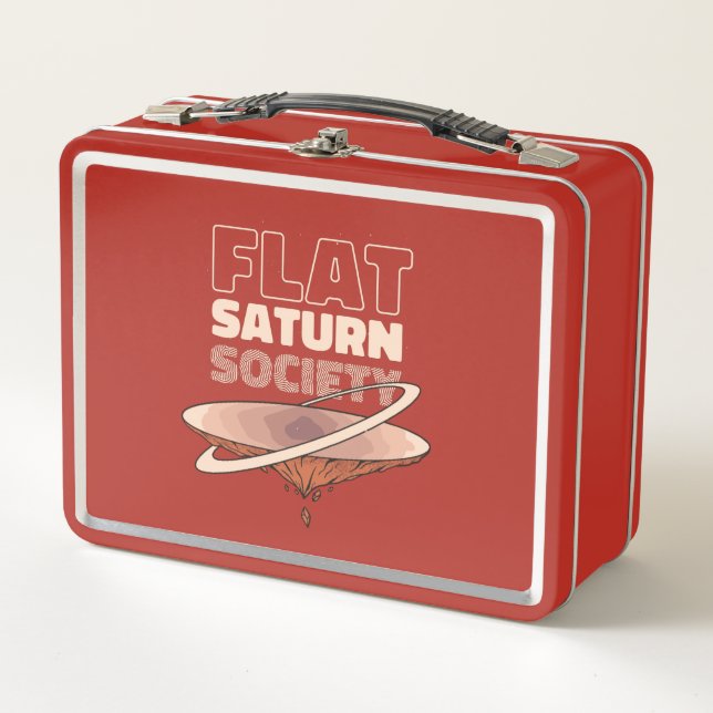 Lunch Box Flat Saturn Society - Science Design (Devant)