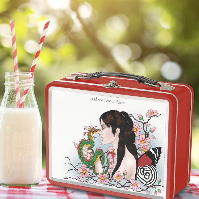 Lunch Box Fleur de Cerisier Dragon Sérénité Fée Asiatique (Créateur téléchargé)