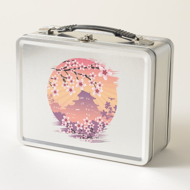 Lunch Box Fleur de pêche (Devant)