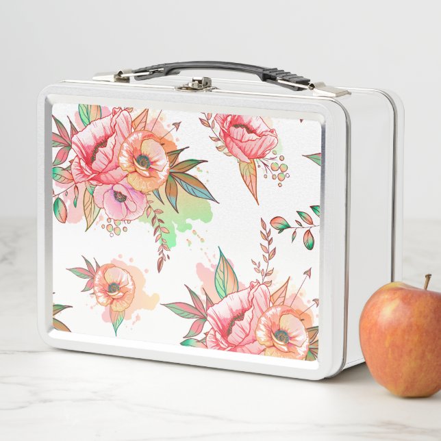 Lunch Box fleur de printemps (En situation)