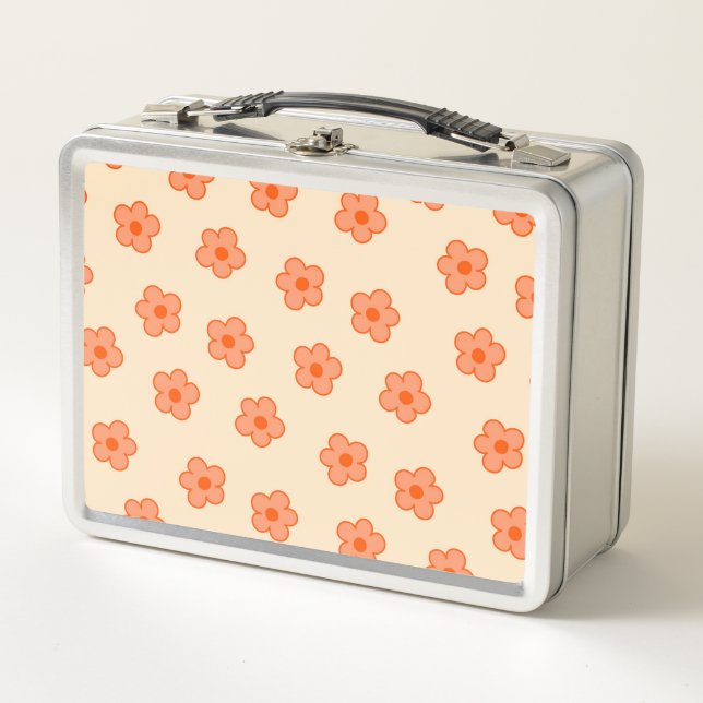 Lunch Box Fleur Hippie Orange Peach Preppie (Devant)