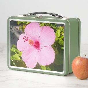 Lunch Box Fleur tropicale d'hibiscus rose