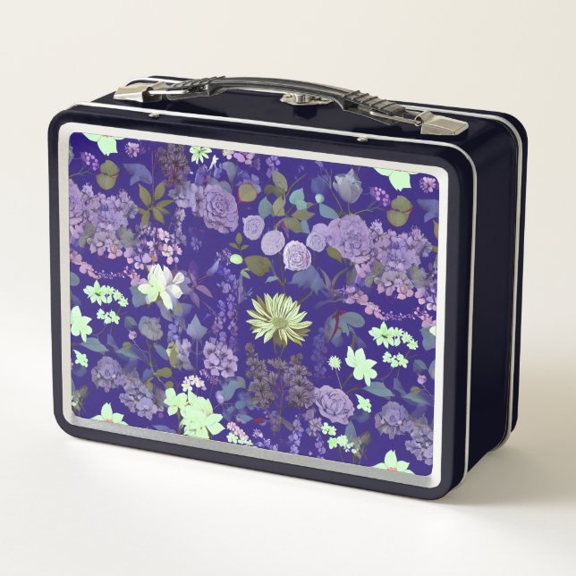 Lunch Box Fleurs à l'atmosphère élégante et mystérieuse (Dos)