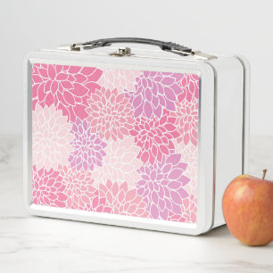Lunch Box Fleurs Dahlia, Motif De Fleurs, Dahlia Rose