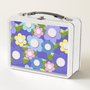 Lunch Box Fleurs De Style Felt Avec Trait Si Mignonne
