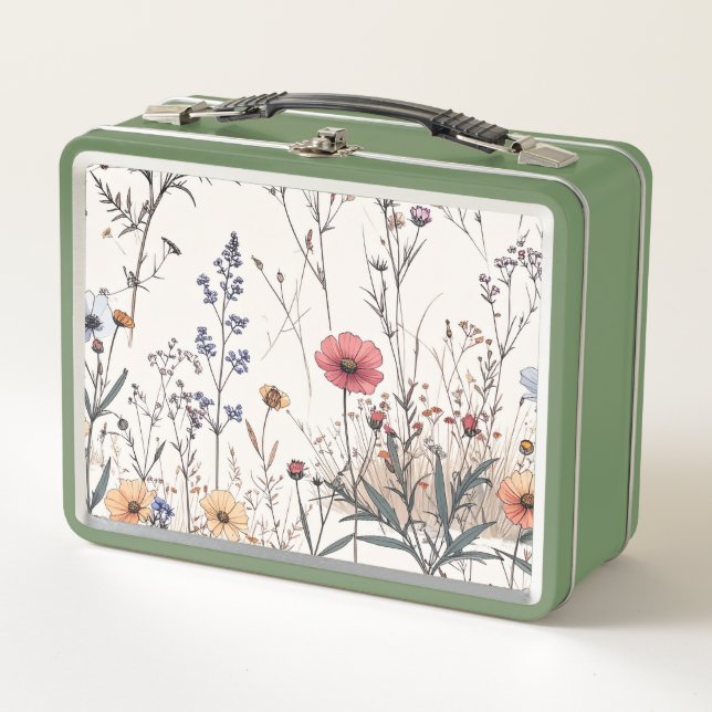 Lunch Box Fleurs des champs (Devant)