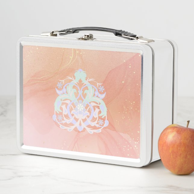 Lunch Box Fleurs du cœur – Conception florale pastel (En situation)