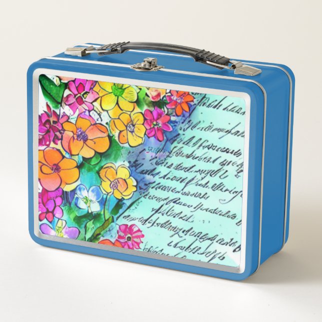 Lunch Box Fleurs et lettres (Devant)