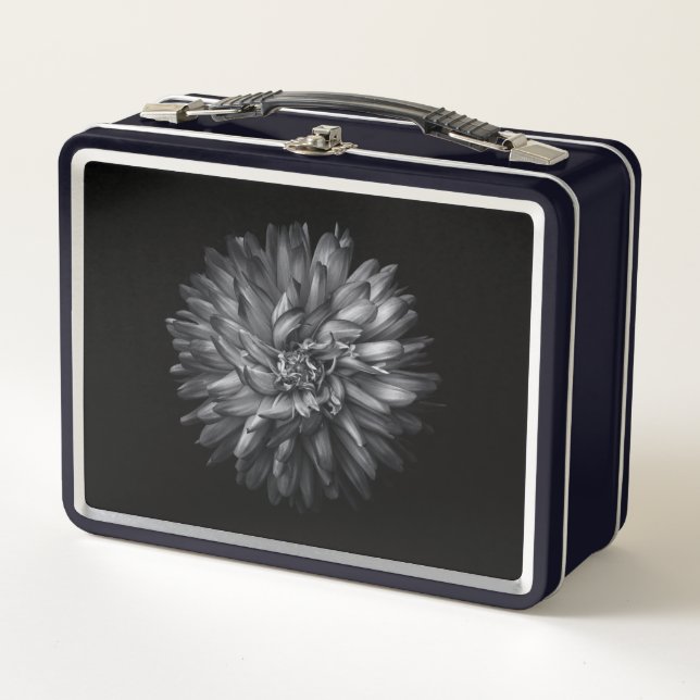 Lunch Box Fleurs jardins En Noir Et Blanc 20 (Devant)