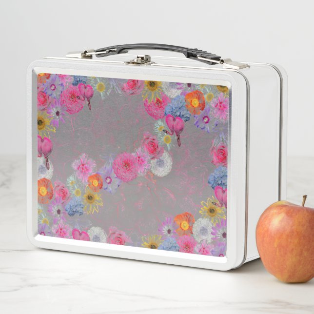 Lunch Box Fleurs mixtes dans l'art moderne (En situation)