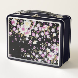 Lunch Box Fleurs roses tombantes en cascade